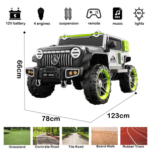 Kids 4 <b>Wheels</b> Remote Control Battery Powered <b>Plastic</b> 2-6 Years - Product Image 2