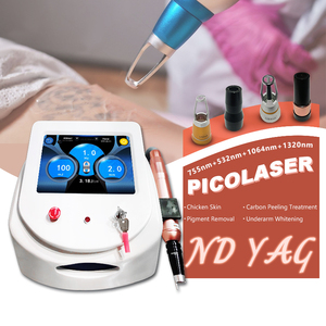 Fabriek Prijs Pico Tweede Carbon Peeling Q-Switched Laser 1064 1320 532 + 755nn + Zicht Machine Voor Nd Yag Tattoo Verwijdering - Product Image 1
