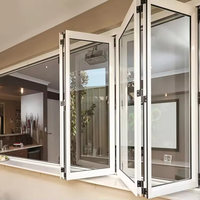 Ventana Plegable Horizontal de Aluminio Beigeman para Balcón con Doble Vidrio Aislante Insonorizado para Cocina y Hotel