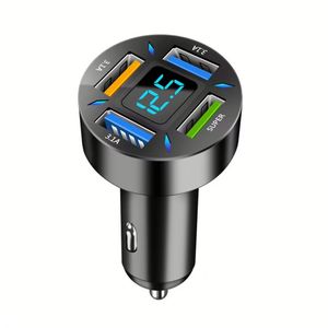 ที่ชาร์จในรถยนต์แบบดิจิตอล 4 พอร์ต USB 66W ชาร์จเร็ว สำหรับโทรศัพท์มือถือ QC3.0 - Product Image 6