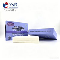 Lembaran Deterjen Pakaian yang Dapat Larut, Hipoalergenik, Bebas Pewarna, Formula untuk Kulit Sensitif