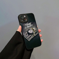 Rich Time Impression Élève Oeil Pro Caméra Trou TPU Housse de Téléphone Portable pour Iphone 17 8 X Xr Xs 11 12 13 14 15 16 Pro Max Plus
