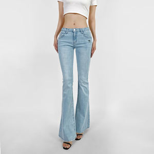 Grossiste personnalisé professionnel Coupe ajustée avec ourlet brut Jupe Jeans pour femmes Tendances pour Femme - Product Image 2