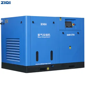 Merek Cina banyak digunakan kebisingan rendah 37 Kw 220V memaksa pendingin udara ac power tahap ganda kompresor udara untuk industri.