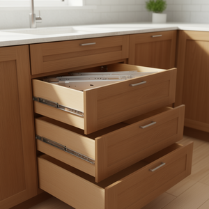 Glissières de tiroir à extension complète robustes de 22 pouces, capacité de charge de 500 lb, roulements à billes, pour armoire, bar à domicile, 1 paire latérale - Product Image 2