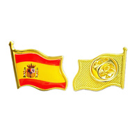 Vente en gros de broches de revers peintes avec des drapeaux nationaux |   Badges en métal émaillé avec revêtement époxy et attache papillon |   Drapeau de pays du monde entier imprimé UV