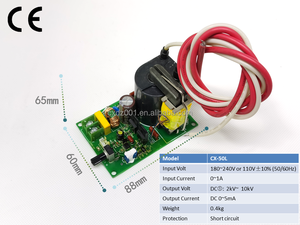 Fuente de alimentación de alta tensión, limpiador de aire electrostático de salida de pulso de 10KV -10kv, colador electrostático, purificación de aire - Product Image 5