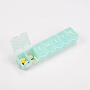 High Quality Portable Mini Rectangular Plastic <b>Pill</b> Organizer 7 Days Small PP <b>Pill</b> <b>Box</b> with Braille for Storage and <b>Promotions</b> - Product Image 4