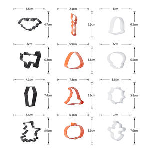 Moule à biscuits Halloween Design personnalisé <span class=keywords><strong>emporte</strong></span>-pièces fondant en acier inoxydable pour <span class=keywords><strong>chauve</strong></span>-<span class=keywords><strong>souris</strong></span> crâne fantôme chat sorcière - Product Image 3