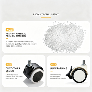 Ruedas para Muebles con Superficie Resistente a Arañazos, Probadas en 10000 Ciclos, Duraderas, Calidad Verificada, Protector de Piso, Selección Superior - Product Image 3