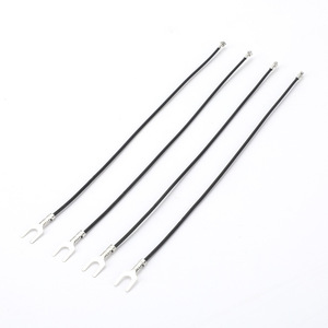 Câble de raccordement noir simple avec terminal à fourche en U et borne à sertir femelle pour câblage interne de contrôleur de carte PCB - Product Image 2