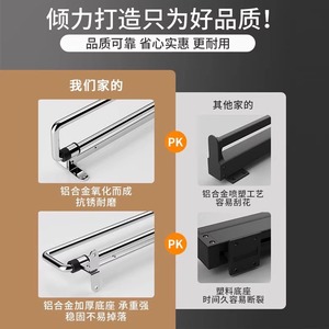Pull Out Trouser Hanger Ceiling Mount Carbon Steel Thickened Wardrobe Storage <b>Drawer</b> Rack Detachable Multi Functional - Product Image 4