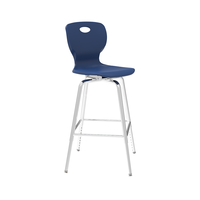 Tabouret de bar haut moderne, réglable en hauteur, pieds en métal, mobilier commercial pour restaurant, café, atelier extérieur, salle à manger, bureau