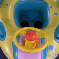 Siège flottant réglable pare-soleil pour bébé, anneau gonflable de sécurité pour sports nautiques, en PVC durable, équipement de divertissement personnalisé