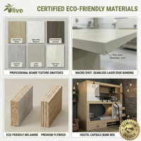 Lits superposés en forme de capsule spatiale, en bois, réglables, de luxe moderne, pour auberges et hôpitaux, meubles de chambre à coucher, ensemble de lits
