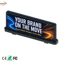Écran LED double face P2.5 pour toit de taxi, 4G, IP65, haute luminosité, écran publicitaire pour toit de voiture, signalisation numérique pour flotte de taxis