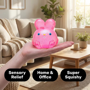 Rabbit Squishy Ball Slow Rising Stress Relief Sensory Fidget <b>Toy</b> for Boys & Girls Unisex Office <b>Desk</b> - Product Image 3