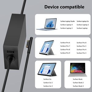 <span class=keywords><strong>Chargeur</strong></span> pour ordinateur portable <span class=keywords><strong>Surface</strong></span> <span class=keywords><strong>Book</strong></span> <span class=keywords><strong>3</strong></span> 127W compatible avec Microsoft <span class=keywords><strong>Book</strong></span> 1,2, Laptop Studio 1, Windows Laptop Pro 102W - Product Image 5