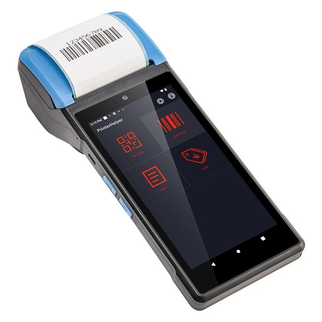 Android Smart Portable Label Printer PDAs5.45 Inch Touch Screen V6P Shop Warehouse Restaurant Mobile Receipt Printer