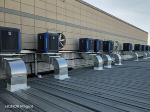 Nhà Máy Giá Chống-Lão Hóa Sử Dụng Kho Treo Tường Bay Hơi Điều Hòa Không Khí Với 20000 m/h Luồng Không Khí Tiếng Ồn Thấp Tiết Kiệm Năng Lượng - Product Image 2