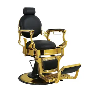 नाई सैलून बाल सौंदर्य झुकना हाइड्रोलिक पंप विंटेज कुर्सी उपकरण नाई की दुकान के लिए सैलून दुकान स्टेशन
