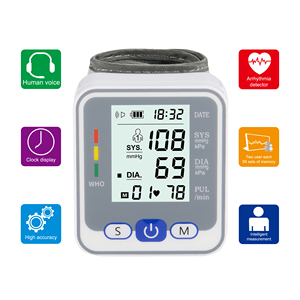 Pulsómetro Digital Automático, Esfigmomanómetro Recargable de Muñeca, Monitor de Presión Arterial, Monitor de Salud Metálico, Energía Eléctrica - Product Image 5