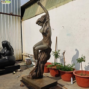 Statua in Bronzo a Grandezza Naturale di <span class=keywords><strong>Donna</strong></span> Danzante, Elegante Scultura Femminile per Decorazione di Giardini e Ville - Product Image 5