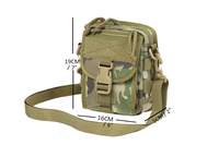 Riñonera de nailon de alta calidad para exteriores, bolsa de hombro con eslinga táctica deportiva impermeable de emergencia Molle, tamaño Universal