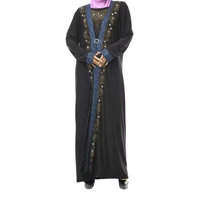 Abaya de Luxe à Paillettes Diamantées Respirante Été 2026 – Robe Islamique Décontractée pour Femme, Vêtement Musulman Traditionnel Élégant
