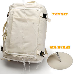 2025 sac à dos pour ordinateur portable étanche <span class=keywords><strong>Sport</strong></span> sac polochon avec compartiment à chaussures sac coréen pour fille randonnée voyage Mochila pour hommes crème - Product Image 5