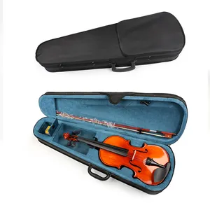 Solide Fichte Top glänzende Geige Instrument profession elle Geige mit Zubehör Kolophonium Bogen Fall