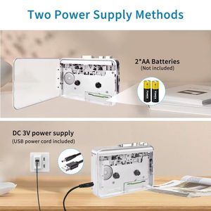 เครื่องเล่นเทปคาสเซ็ตแบบใส รุ่น JL-301 แปลงเทปเป็น MP3 ช่องเสียบ USB ฟังก์ชั่นกลับด้านอัตโนมัติ วิทยุ FM หน้าจอดิจิตอล สำหรับใช้ในบ้านและสำนักงาน - Product Image 2