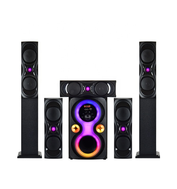 Hot Sale Home Theater Sound System Computer Speaker Woofer LED Speaker 5.1 HI-FI Multimedia Speaker System