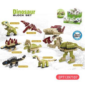 EPT $1 Jouets 6-en-1 Bloc d'assemblage d'animaux Petits mini jouets de construction <span class=keywords><strong>dinosaures</strong></span> pour enfants Jouets pas chers pour enfants Vente en gros de jouets pour filles - Product Image 4