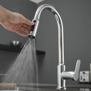 Grifo de Cocina Moderno de Latón con Rociador Extraíble, Monomando, Filtro de Purificación de Agua, 3 Vías, Modelo AT9718 - Product Image 3