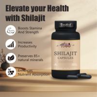 GMP Capsule de Shilajit d'approvisionnement en usine Capsules de Shilajit de marque privée Capsules de Shilajit de l'Himalaya pur 16000mg