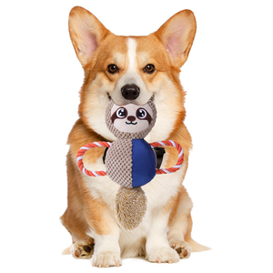 Jouets à couiner pour animaux de compagnie, animaux en peluche, renard, lapin, chien, jouets à tirer, jouet pour chien activé par le mouvement - Product Image 6