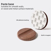 Veilleuse ABS avec détecteur de mouvement pour la décoration intérieure, lampe murale LED sans fil USB en bois, design moderne, magnétique pour armoire et placard