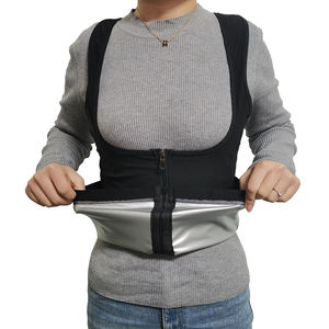 נשים סאונה זיעה אפוד מסלול דחיסה חליפת סאונה חמה זיעה סאונה אפוד שומן מבער העליון - Product Image 1