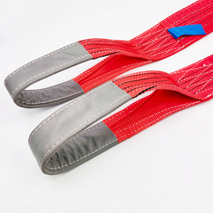 <span class=keywords><strong>Eslinga</strong></span> de Elevación Industrial de 5 Toneladas, <span class=keywords><strong>Eslinga</strong></span> de Cinta de Poliéster 100% de Alta Resistencia, Ojales Reforzados para Carga y Descarga de Mercancías en Puertos - Product Image 2