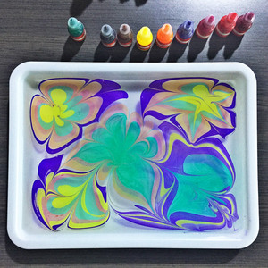 Marbling Paint Art <b>Kit</b> for Kids, Water Marble Paint Art, Arts and Crafts, Paint Craft <b>Kits</b>, Birthday Gift Ideas Activities Toys - Product Image 1