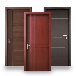 Giá bán buôn hiện đại Nhà trong nhà không thấm nước insectproof moistureproof cửa nội bộ phòng PU sơn WPC cửa gỗ thiết kế