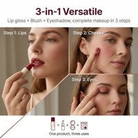 Gloss à lèvres naturel longue tenue avec logo personnalisé pour le maquillage quotidien, tubes de gloss à lèvres de luxe, emballage personnalisé pour gloss à lèvres.