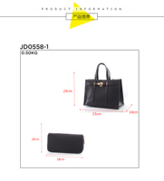 DEJURIOR Sac fourre-tout 2-en-1 multicolore avec fermoir, sac à main de luxe de marque de créateur pour femme, motif litchi en PU, ensemble de sacs à main pour dames