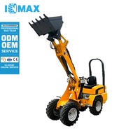 Chargeuse sur pneus compacte H180 avec moteur EURO5 Changchai Capacité de charge 800kg Entraînement hydrostatique pour chantiers de construction