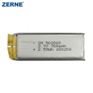 แบตเตอรี่ลิเธียมไอออนโพลิเมอร์3.7V แบบชาร์จไฟได้แบตเตอรี่ลิเธียมโพลิเมอร์700mAh สำหรับนาฬิกาอัจฉริยะ - Product Image 1