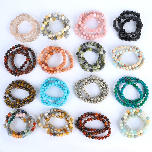 Pulsera de Moda con Diseño de Mosaico de Cristal Natural de Alta Calidad de 8 mm, Gema Curativa, Regalo - Product Image 6