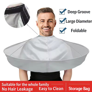 Cape de coiffure pliable respirante 3D pour coupe de cheveux et coloration à domicile - Product Image 5