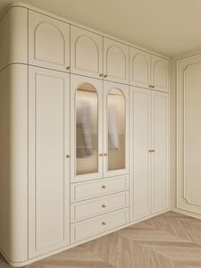 Muebles de Dormitorio de Madera Maciza de Estilo Francés Personalizados, Elegantes Armarios para el Hogar y Villas - Product Image 4