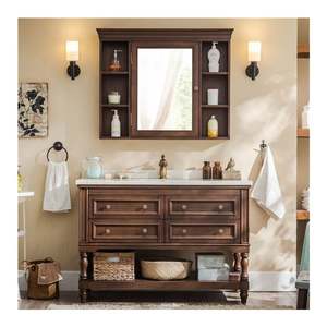 Modern Wood <b>Bathroom</b> Vanities Double Sink Vanity <b>Waterproof</b> <b>Bathroom</b> <b>Cabinet</b> - Product Image 6